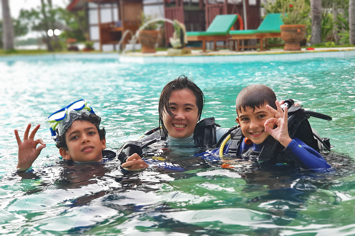 Diving with kids in North Sulawesi