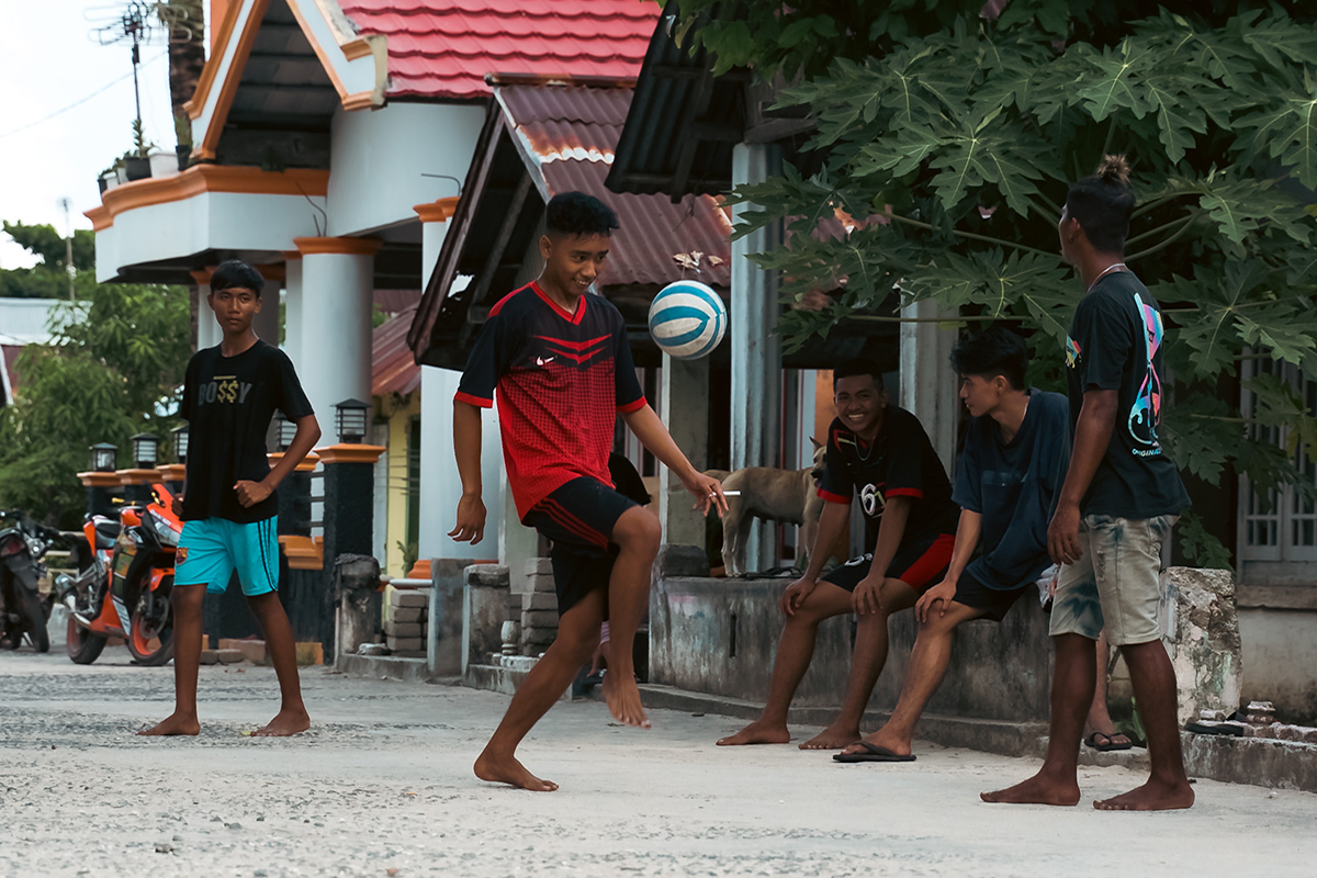 The villages of Gangga I and Gangga II on Gangga Island